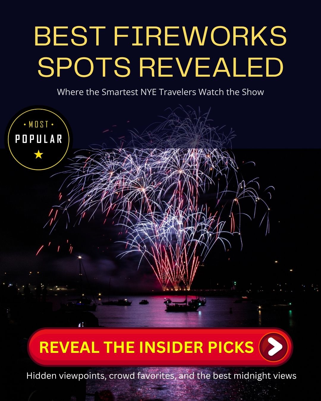 New Years Eve 2027 Fireworks in Miami Cruise Port Portmiami, USA